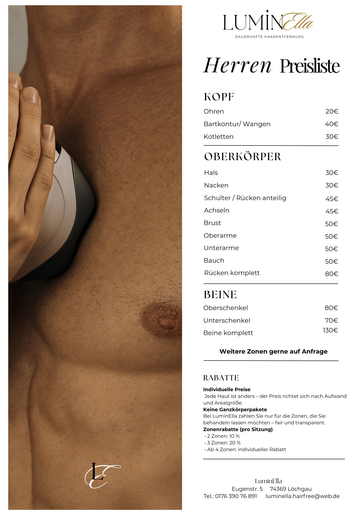 Preisliste Herren LuminElla